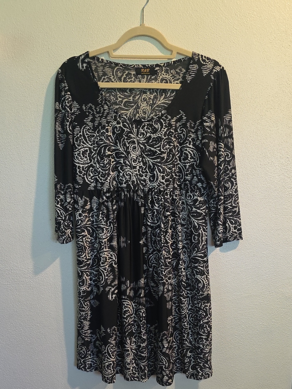 R&B Collection 3/4 Sleeve Dress